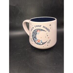 Own Your Magic Mug Ceramic Moon Flowers